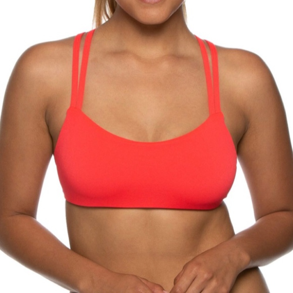 Jolyn Fendrick Bikini Top Neon Pink Size Medium